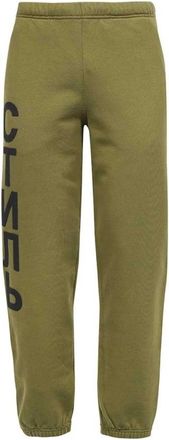 Heron Preston Printed Katoenen Trainingsbroek - Heren - Sweatpants - Groen - L - Katoen - Broeken