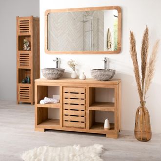Wanda Collection Wanda Collection - Mueble Para Cuarto De Ba&ntilde;o De Teca Maciza 120 Cm