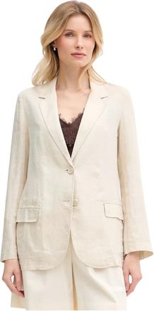Benetton Blazer in puro lino - - Jackets - Donna - Beige - XL