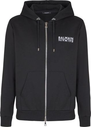 Balmain Zip-throughs - Heren - Vesten met rits - Zwart - S - Hoodies & sweatvesten
