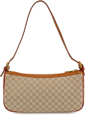 Celine Pre-owned Printed Coated Canvas Accessories Bag with Closure - Dames - Vintage Schoudertas - Bruin - ONE Size - Vintage