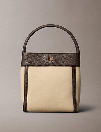 Calvin Klein Bucket bag van katoen canvas