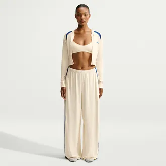 Nike Womens SKIMS Stretch Knit Wide-Leg Pants in White | IU2217-108