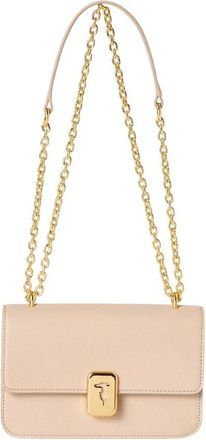Trussardi Cameo Clutch - Dames - Schoudertassen - Beige - ONE Size - Leer - Tassen