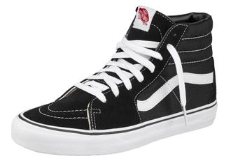 Vans Sneaker VANS SK8-Hi, Damen, Gr. 36,5, schwarz, Textil, Veloursleder, Schuhe Sneaker, aus textilem Canvas-Material