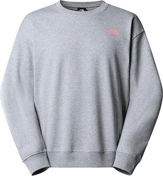 The North Face Felpa Girocollo - Heren - Outdoor shirts - Grijs - L - Katoen - Fitness