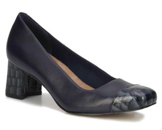 Ros Hommerson Womens Mira Pumps In Navy Cashmere/croc