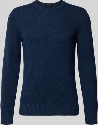 Marc O'Polo Regular Fit Strickpullover aus Woll-Mix in Dunkelblau, Größe XXL