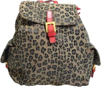 Fendi Pre-owned Canvas fendi-bags - Dames - Vintage Rugzakken - Bruin - ONE Size - Vintage