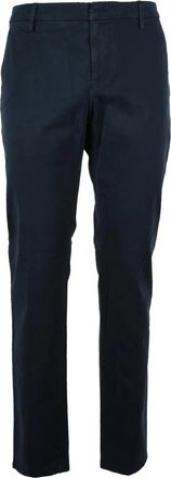 Dondup Blue Spiritissimo Tailored Stretch Cotton Trousers