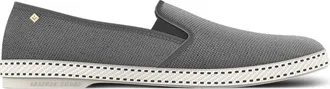 Rivieras Shoes Classic Cotton Canvas Slip-On Loafer with Laces in Anthracite at Nordstrom, Size 39