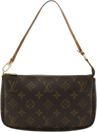 Louis Vuitton Pre-owned Shoulder Bags, female, Brown, Size: ONE SIZE Pre-owned Monogram Pouch