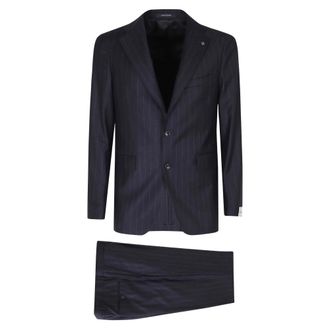 Tagliatore Abito gessato - - Suits - Uomo - Blu - L