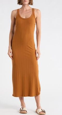Vitamin A West Rib Tank Dress in Chai/Camel at Nordstrom Rack, Size X-Small