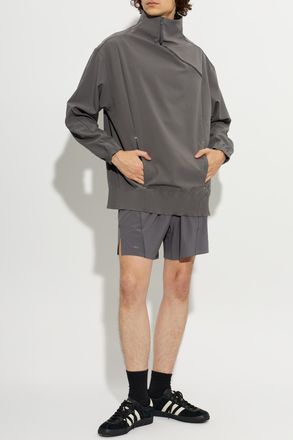 adidas Oversized Zip-up Sweatshirt, Mens, Grey