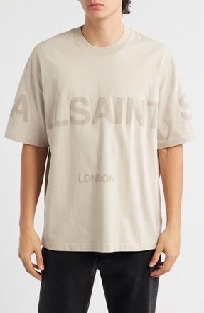 AllSaints Biggy Logo Graphic T-Shirt in Sandstone Taupe at Nordstrom, Size Xx-Large