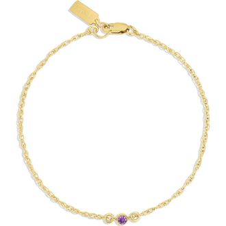 Set & Stones Birthstone Bracelet in Gold /September at Nordstrom