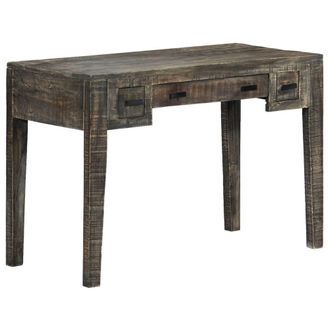 Berkfield Home Desk Black 110x50x75 cm Solid Mango Wood | Size: 110 x 50 x 75 cm