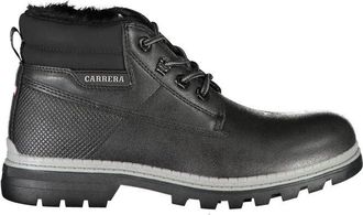 Carrera Stijlvolle contrast veterlaarzen - Dames - Veterlaarzen - Zwart - 38 EU - Polyester - Schoenen