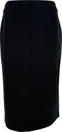 Giorgio Armani Emporio Armani Pencil Midi Skirt in Black Viscose
