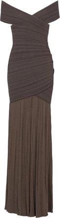 Balmain Off-the-shoulder Maxi Dress