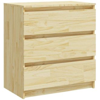 vidaXL Mesita De Noche Madera Maciza De Pino 60x36x64 Cm Vidaxl