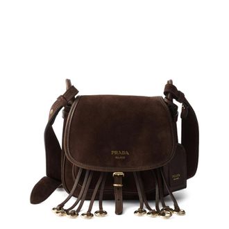 Prada Corsaire Suede Mini Shoulder Bag