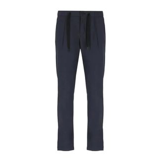 Herno Slim-fit Trousers, male, Blue, Size: L Drawstring Pants