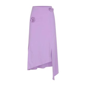 Coperni Midi Skirts, female, Purple, Size: M Flower Skirt