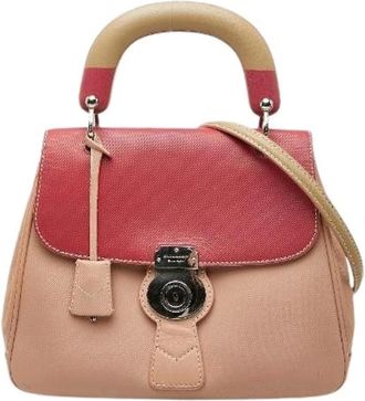 Burberry Pre-owned Handbags, female, Pink, Size: ONE SIZE Pre-owned Vintage Leather Handbag