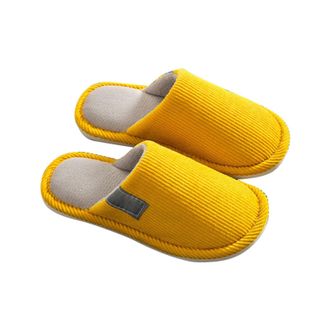 Generic Mens Womens Slippers Slip-On House Indoor Plush Fleece Slippers Couples Soft Sole Warm Winter Casual Footwear Home Shoes Lightweight Comfortable size 