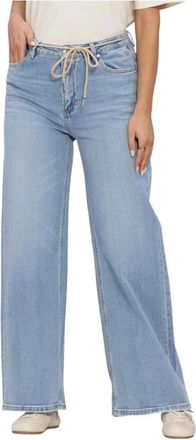 Circle Of Trust Jeans, Dames, Blauw, W32 L31, Jona DNM Wide Jeans