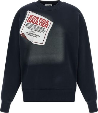 Jean Paul Gaultier Womens The blue Gaultier Label Sweatshirt