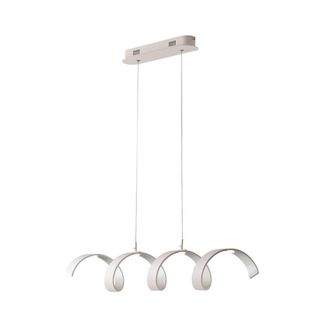 Netlighting HELIX LED Swirl Pendant White Silver 1600lm 3000K 80x13.5cm | Size: 80x13.5 cm