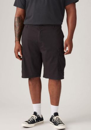 Levi's Plus Cargoshorts LEVIS PLUS, Damen, Gr. 44, N-Gr, schwarz (meteorite), Web, Obermaterial: 100% Baumwolle, bequem knielang, Hosen Cargoshorts, Sommerhose