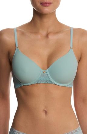 Natori Bliss Perfection Comfort Underwire T-Shirt Bra in Blue Meadow at Nordstrom, Size 38Ddd