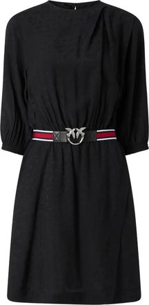 Pinko Surimi mini-jurk met ceintuur - Zwart