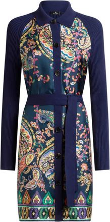Etro Cardigan a coste - Blu