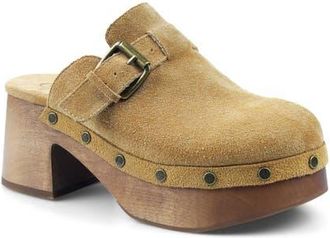 Candie's Booyah Platform Clog in Natural Suede at Nordstrom, Size 10