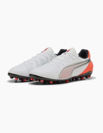 Puma Mens King Match Mg Firm Ground Football Boots - White - Size: 10.5