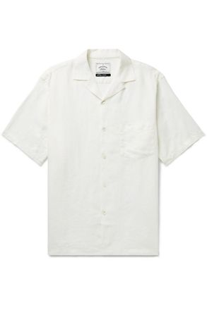 Portuguese Flannel Dogtown Convertible-Collar Linen Shirt