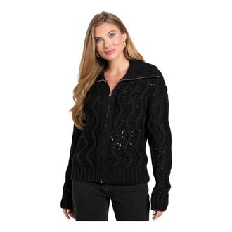 Marciano Truien & Vesten, Dames, Zwart, L, Cardigan Adenora Zipped