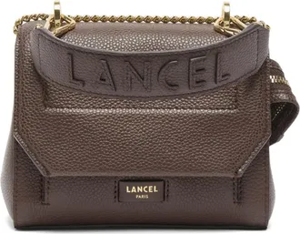 Lancel Ninon Flap Bag - Dames - Tassen - Bruin - Maat: ONE Size Zijde