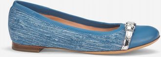 AGL Mae Cap Toe Ballet Flat in Denim at Nordstrom, Size 38.5