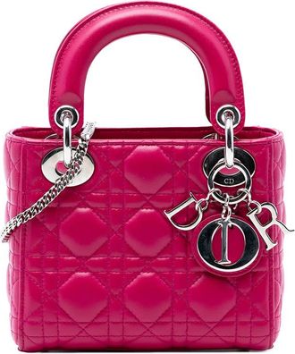 Dior Pre-owned Dior Mini Lambskin Cannage Lady Ladies M1U4V7JE5KPLBWLT
