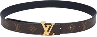 Louis Vuitton Pre-owned Monogram Canvas Belt - Heren - Pre-owned - Bruin - Maat: ONE Size