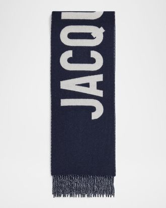 Jacquemus Jacquard Logo Wool Scarf
