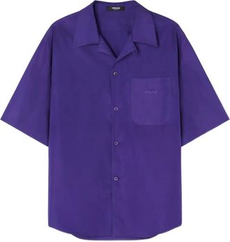 Versace Camicia Hall Of Statues con stampa - Viola