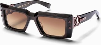Balmain IMPERIAL Brown Gradient Rectangular Unisex Sunglasses BPS-145F BRN-BRN 53
