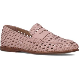 Frye Faith Woven Penny Loafer in Rosa Pink at Nordstrom, Size 9.5
